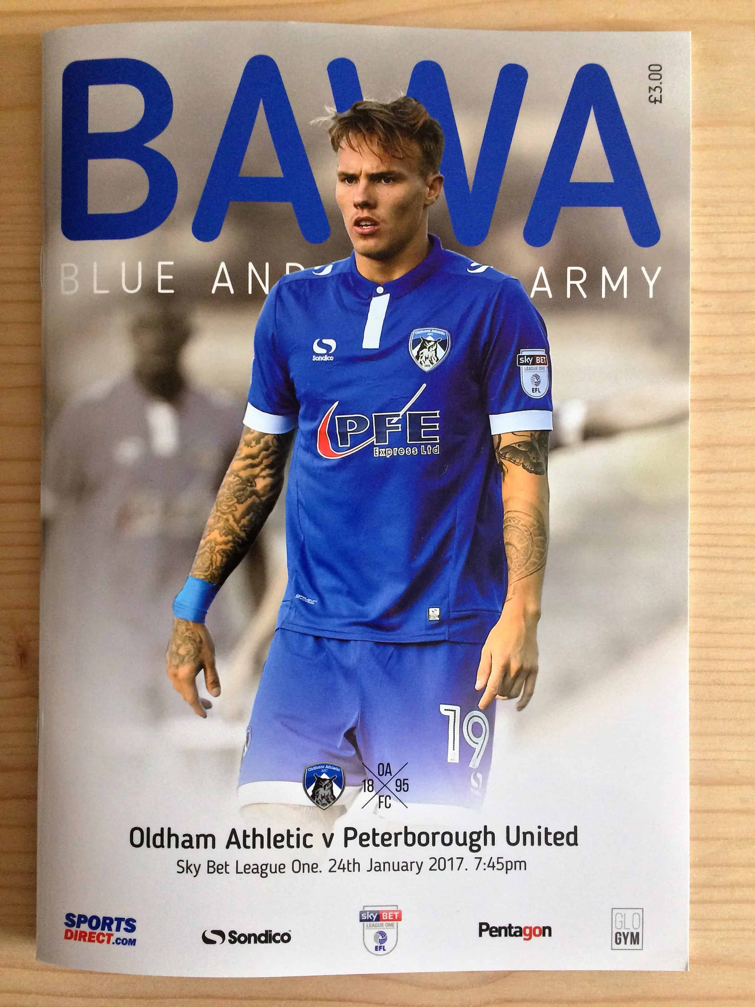 Oldham Athletic FC v Peterborough United FC